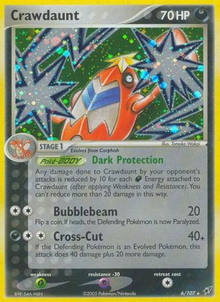 [PKM-R] Crawdaunt (6/107) (Stamped) [EX: Deoxys]