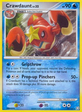 [PKM-R] Crawdaunt (22/146) [Diamond & Pearl: Legends Awakened]