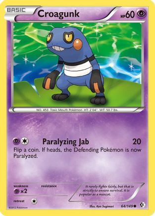 [PKM] Croagunk (64/149) [Black & White: Boundaries Crossed]