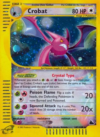 [PKM] Crobat (147/144) [Skyridge]