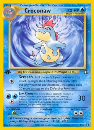 [PKM] Croconaw (31/111) [Neo Genesis 1st Edition]