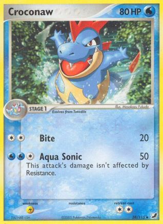 [PKM-C] Croconaw (38/115) (Stamped) [EX: Unseen Forces]