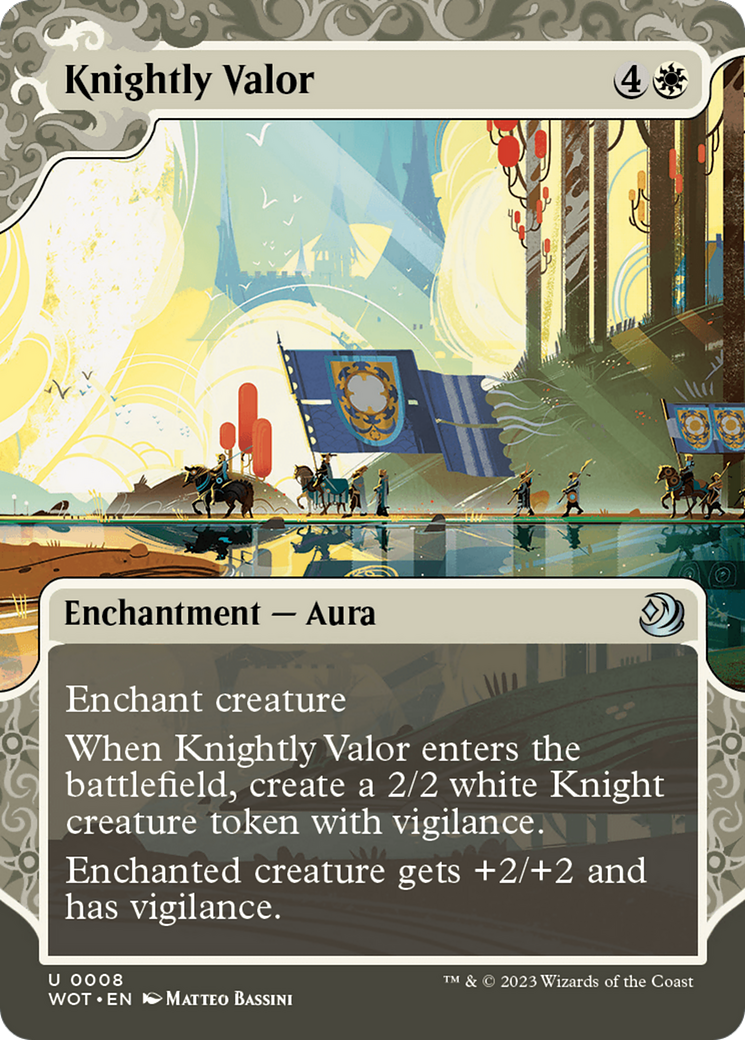 {C} Knightly Valor [Wilds of Eldraine: Enchanting Tales][WOT 008]