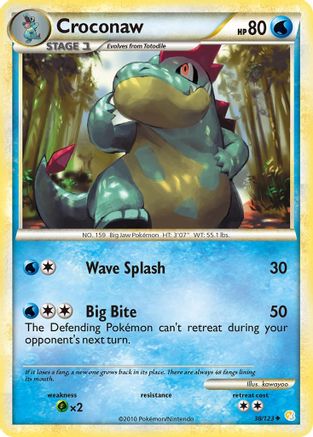 [PKM] Croconaw (38/123) [HeartGold & SoulSilver: Base Set]