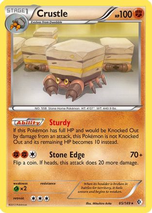 [PKM] Crustle (85/149) [Black & White: Boundaries Crossed]