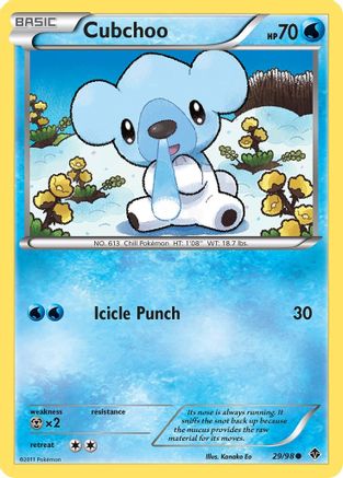 [PKM] Cubchoo (29/98) [Black & White: Emerging Powers]