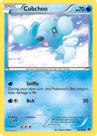 [PKM] Cubchoo (36/99) [Black & White: Next Destinies]