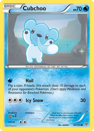 [PKM-C] Cubchoo (40/135) [Black & White: Plasma Storm]