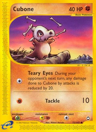 [PKM] Cubone (72/147) [Aquapolis]