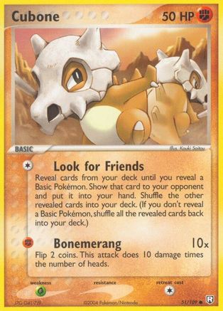 [PKM-C] Cubone (51/109) (Stamped) [EX: Team Rocket Returns]