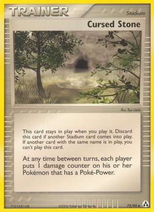 [PKM] Cursed Stone (72/92) [EX: Legend Maker]