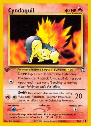 [PKM] Cyndaquil (56/111) [Neo Genesis 1st Edition]