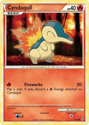 [PKM] Cyndaquil (55/95) [HeartGold & SoulSilver: Call of Legends]