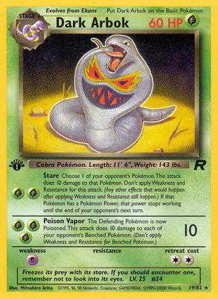 [PKM] Dark Arbok (19/82) [Team Rocket 1st Edition]