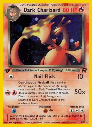 [PKM] Dark Charizard (4/82) [Team Rocket 1st Edition]