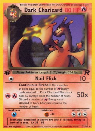 [PKM] Dark Charizard (21/82) [Team Rocket 1st Edition]