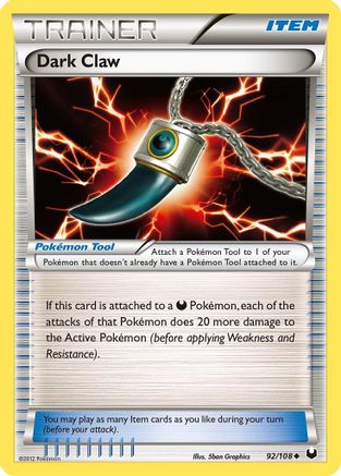 [PKM] Dark Claw (92/108) [Black & White: Dark Explorers]