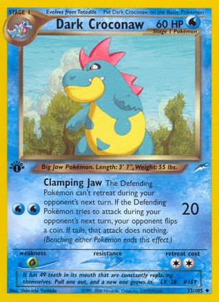 [PKM] Dark Croconaw (32/105) [Neo Destiny 1st Edition]