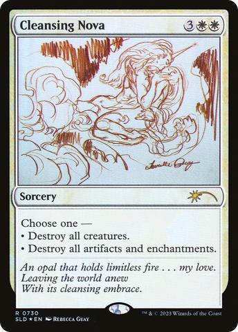 {R} Cleansing Nova (Sketch) [Secret Lair Drop Promos][SLD 730]