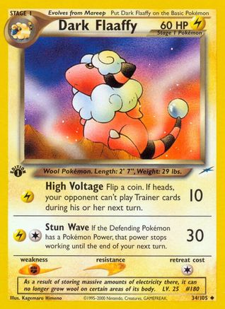 [PKM-C] Dark Flaaffy (34/105) [Neo Destiny 1st Edition]