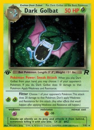 [PKM-R] Dark Golbat (7/82) [Team Rocket Unlimited]