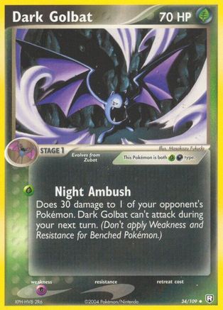 [PKM] Dark Golbat (34/109) (Stamped) [EX: Team Rocket Returns]