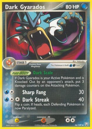 [PKM] Dark Gyarados (36/109) (Stamped) [EX: Team Rocket Returns]