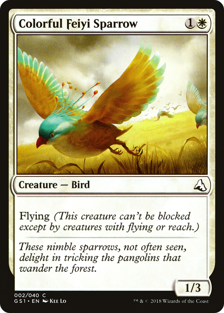{C} Colorful Feiyi Sparrow [Global Series Jiang Yanggu & Mu Yanling][GS1 002]