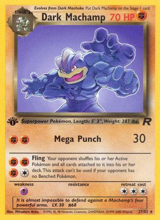 [PKM] Dark Machamp (27/82) [Team Rocket 1st Edition]