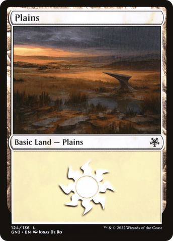 {B}[GN3 124] Plains (124) [Game Night: Free-for-All]