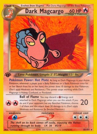 [PKM] Dark Magcargo (18/105) [Neo Destiny 1st Edition]