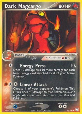 [PKM] Dark Magcargo (38/109) (Stamped) [EX: Team Rocket Returns]