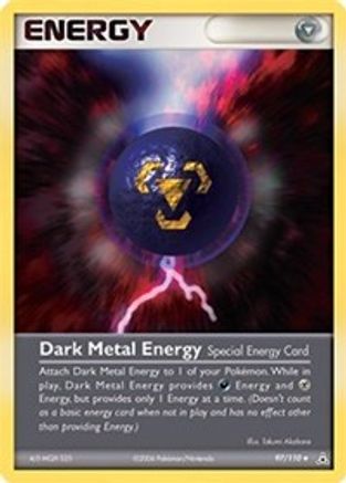 [PKM] Dark Metal Energy (97/110) (Stamped) [EX: Holon Phantoms]