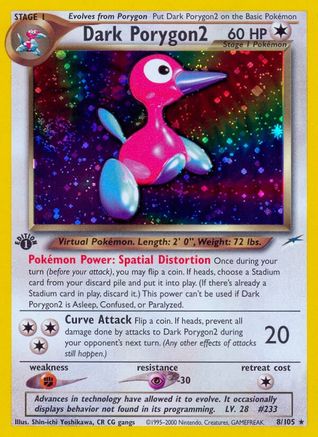 [PKM-R] Dark Porygon2 (8/105) [Neo Destiny 1st Edition]