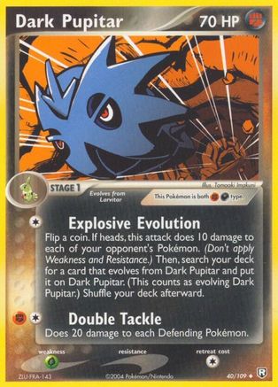 [PKM] Dark Pupitar (40/109) (Stamped) [EX: Team Rocket Returns]
