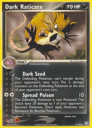 [PKM-R] Dark Raticate (17/109) (Stamped) [EX: Team Rocket Returns]
