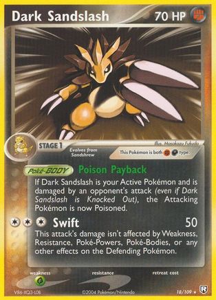 [PKM] Dark Sandslash (18/109) (Stamped) [EX: Team Rocket Returns]
