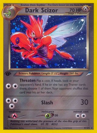 [PKM-R] Dark Scizor (9/105) [Neo Destiny 1st Edition]