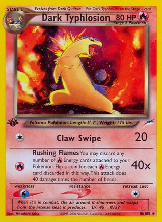 [PKM] Dark Typhlosion (10/105) [Neo Destiny 1st Edition]