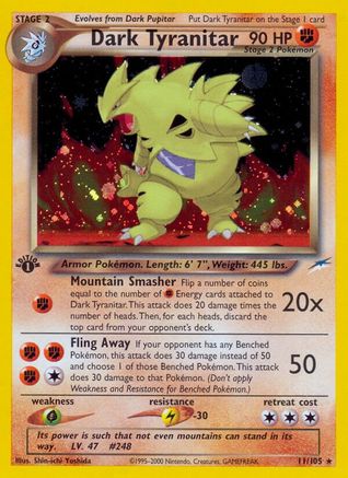 [PKM-R] Dark Tyranitar (11/105) [Neo Destiny Unlimited]