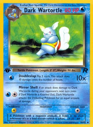 [PKM-C] Dark Wartortle (46/82) [Team Rocket Unlimited]