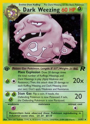 [PKM-R] Dark Weezing (14/82) [Team Rocket Unlimited]