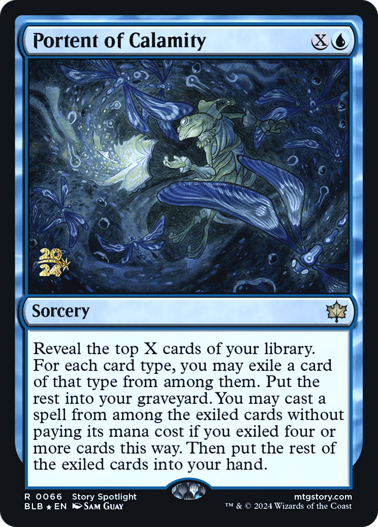 {@R} Portent of Calamity [Bloomburrow Prerelease Promos][PR BLB 066]