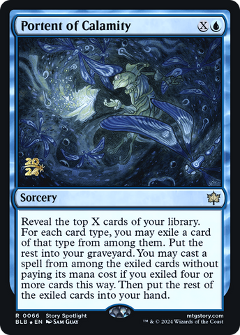{@R} Portent of Calamity [Bloomburrow Prerelease Promos][PR BLB 066]