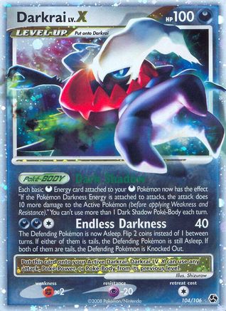 [PKM-R] Darkrai LV.X (104/106) [Diamond & Pearl: Great Encounters]