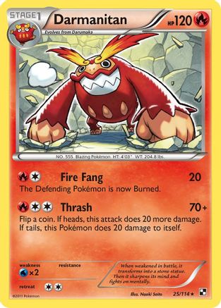 [PKM] Darmanitan (25/114) [Black & White: Base Set]