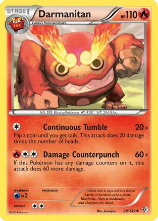 [PKM] Darmanitan (28/149) [Black & White: Boundaries Crossed]