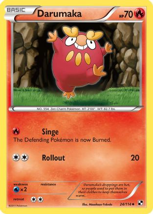 [PKM] Darumaka (24/114) [Black & White: Base Set]