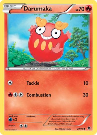 [PKM] Darumaka (20/98) [Black & White: Emerging Powers]