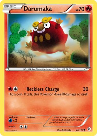 [PKM-C] Darumaka (27/149) [Black & White: Boundaries Crossed]